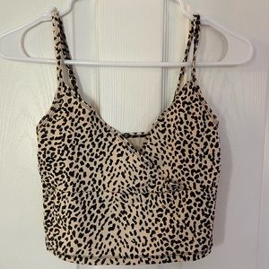 SHEIN Cheetah Crop Top